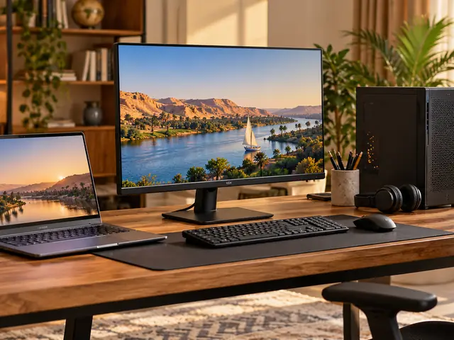 لاب توب وكمبيوتر