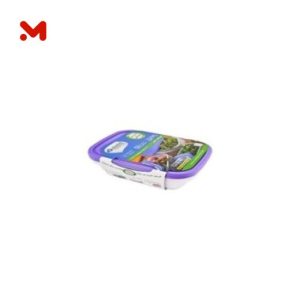 طقم علبه ثلاجه كلاسيك مستطيل كبير 3ق 2اتر