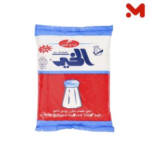 الخير ملح مكرر ناعم كيس 450جم