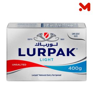 لورباك زبدة غير مملحة لايت 400جم