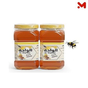 الواحة عسل ابيض 750جم 2+1هدية