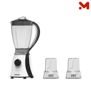 خلاط تورنادو 600 وات 1.5لتر 2 مطحنة TB-600/2-BLACK
