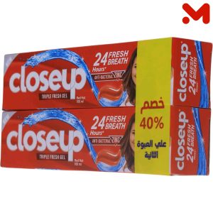 كلوز اب معجون اسنان ريد هوت 100مل 1+1هدية