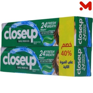 كلوز اب معجون اسنان نعناع اخضر 100مل 1+1هدية