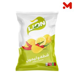 لايون شيبس شطة وليمون 85 - 95 جم
