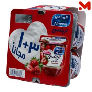 المراعى زبادى فراولة 105جم 3+1هدية
