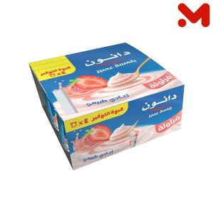 دانون فراولة 100جم 4ق فلاش 35ج ش9