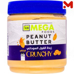 ميجا زبدة فول سودانى خشنة 300جم