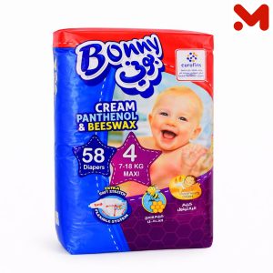 بونى حفاضات جامبو مقاس4 Maxi تعبئة 58ق