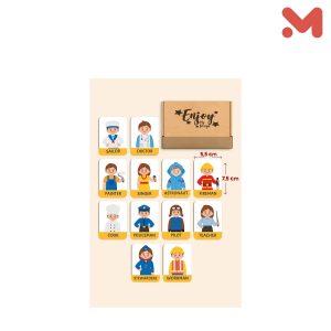 فلاش خشبي المهن play & Learn Professions