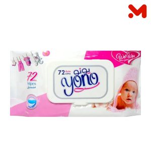 يونو مناديل مبلله فاميلي 72منديل بمبى&اسود&لافندر