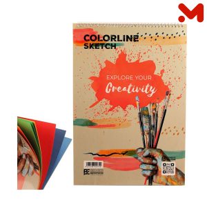 اسكتش رسم سلك الوان 12 ورقة 160 جرام