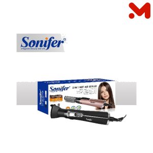 سونفير فرشاة ومجفف شعر1000وات SF-9532 2×1 روز اسود