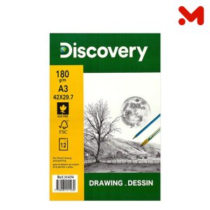 اسكتش رسم 180 جم 12 ورقة discovery A3