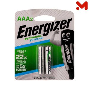 انرجايزر بطاريات شحن 2حجر 800امبيرNH12BP2 AAA