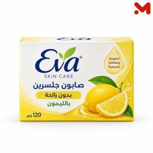ايفا سكين كيرصابون جلسرين بدون رائحة بالليمون120جم