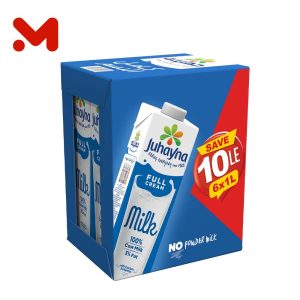 جهينة لبن كامل الدسم 1 لتر 6قطعة وفر 10جنيه