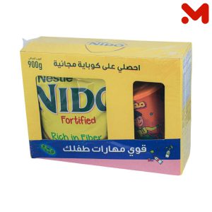 نيدو لبن بودر كيس 900جم +كوب هدية
