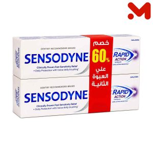 سنسوداين مفعول سريع 75مل2ق خصم60% ع القطعة التانية