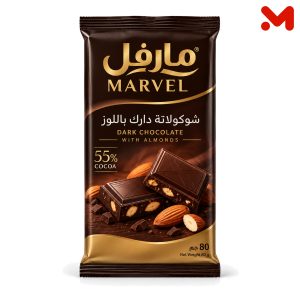 مارفل مارفيل شوكلاتة دارك باللوز 80 جم