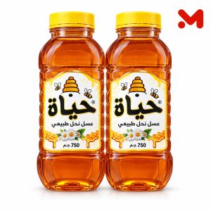 حياة عسل ابيض برطمان 750جم 1+1هدية
