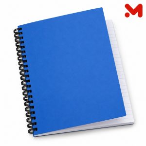 كشكول سلك بلاستيك 80 ورقة A4